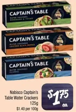 Farmer Jack's Nabisco Captain's Table Water Crackers offer