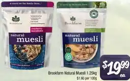 Farmer Jack's Brookfarm Natural Muesli offer