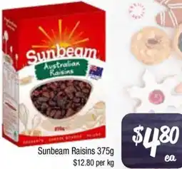 Farmer Jack's Sunbeam Raisins offer