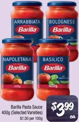 Farmer Jack's Barilla Pasta Sauce offer