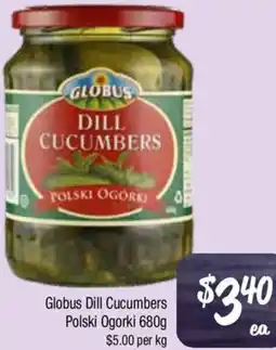 Farmer Jack's Globus Dill Cucumbers Polski Ogorki offer