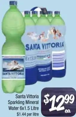 Farmer Jack's Santa Vittoria Sparkling Mineral Water offer