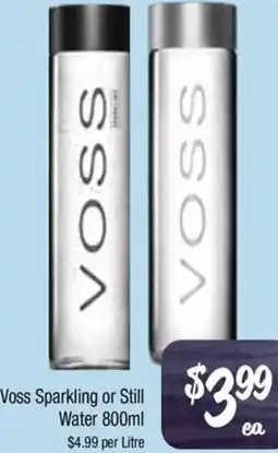 Farmer Jack's Voss Sparkling or Still Water offer