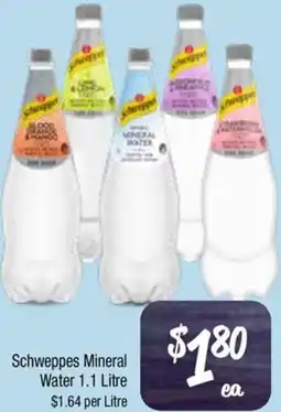 Farmer Jack's Schweppes Mineral Water offer