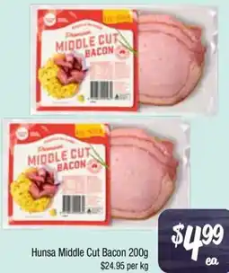 Farmer Jack's Hunsa Middle Cut Bacon offer
