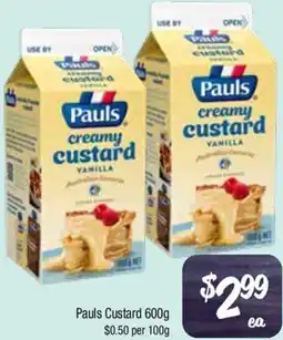 Farmer Jack's Pauls Custard offer