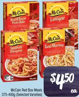 Farmer Jack's McCain Red Box Meals offer