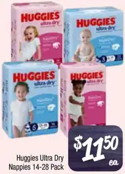Farmer Jack's Huggies Ultra Dry Nappies offer