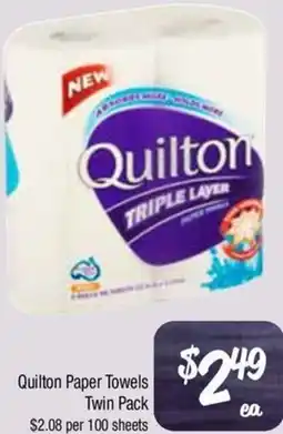 Farmer Jack's Quilton Paper Towels Twin Pack offer