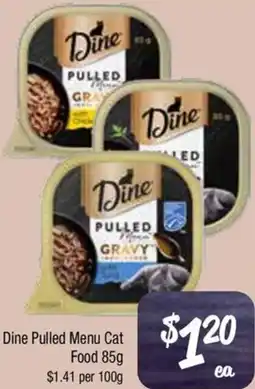 Farmer Jack's Dine Pulled Menu Cat Food offer