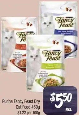 Farmer Jack's Purina Fancy Feast Dry Cat Food offer