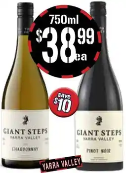 Farmer Jack's Giant steps yv charddy or or pinot noir offer