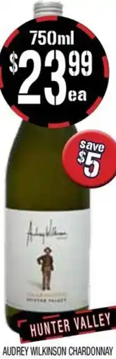 Farmer Jack's Audrey wilkinson chardonnay offer