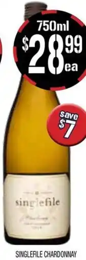 Farmer Jack's Singlefile chardonnay offer