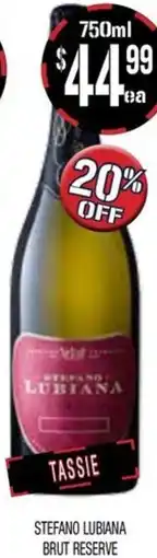 Farmer Jack's Stefano lubiana brut reserve offer