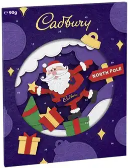 Coles Cadbury Dairy Milk Advent Calendar 90g offer