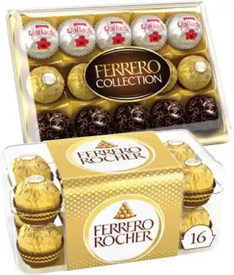 Coles Ferrero Collection 15 Pack 172g or Rocher Gift Box 16 Pack 200g offer