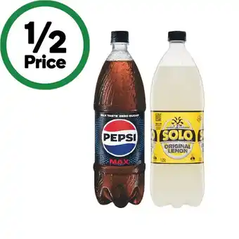 Pepsi, Solo, Sunkist or Mountain Dew Soft Drink Varieties 1.25 Litre