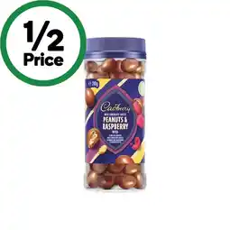 Woolworths Cadbury Chocolate Coated Fruit or Nut Varieties 270-340g offer