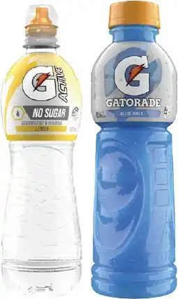Coles Gatorade Sports Drink or G Active Water 600mL offer