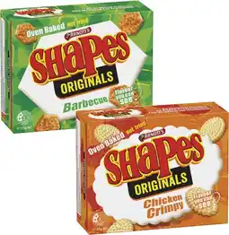 Coles Arnott's Shapes Crackers 130g-190g offer