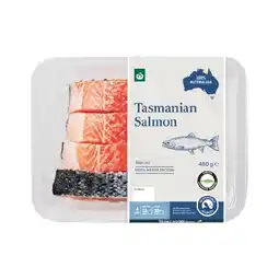 Woolworths Woolworths Australian Fresh Salmon Portions Skin On 460g offer
