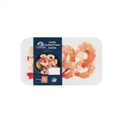 Woolworths JC Seafood Jumbo Cooked Prawn Cutlets 240g offer