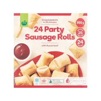 Woolworths Party Sausage Rolls 900g Pk 24 – From the Freezer