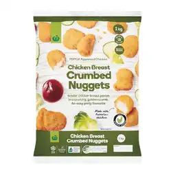 Woolworths Woolworths Crumbed Chicken Breast Nuggets 1 kg – From the Freezer offer
