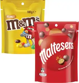 Coles Mars M&M's, Maltesers or Pods 120g-180g offer