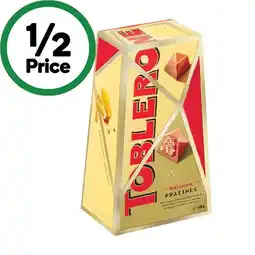 Woolworths Toblerone Pralines 180g offer