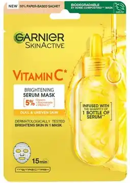 Coles Garnier Vitamin C Brightening Tissue Mask 28g offer