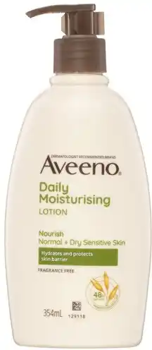 Coles Aveeno Daily Moisturising Body Lotion 354mL offer