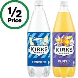 Woolworths Kirks Soft Drink Varieties 1.25 Litre offer