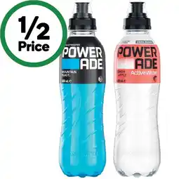 Woolworths Powerade Drink Flo Cap or Active Water 600ml offer