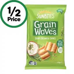 Woolworths Sunbites Grain Waves 170g offer