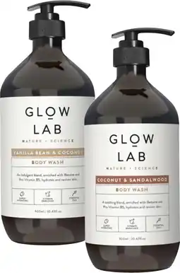 Coles Glow Lab Body Wash 900mL offer