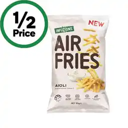 Woolworths Infuzions Air Fries 90g β From the Health Food Aisle offer