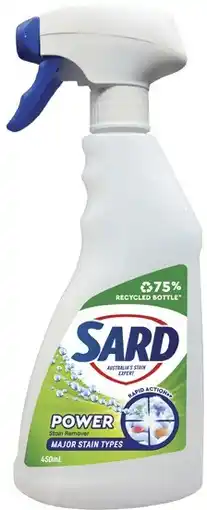 Coles Sard Power Stain Remover Spray offer