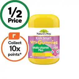 Woolworths Nature’s Way Kids Smart Vita Gummies Multi-Vitamin Plus Pk 60 offer