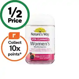 Woolworths Nature’s Way Adult Vita Gummies Women’s Multivitamin Pk 100 offer