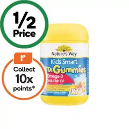 Woolworths Nature’s Way Kids Smart Vita Gummies Omega-3 DHA Fish Oil Pk 120 offer