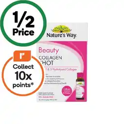 Woolworths Nature’s Way Beauty Collagen Oral Shots Pk 10 x 50ml offer