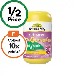 Woolworths Nature’s Way Kids Smart Vita Gummies Multi-Vitamin Plus Pk 170 offer