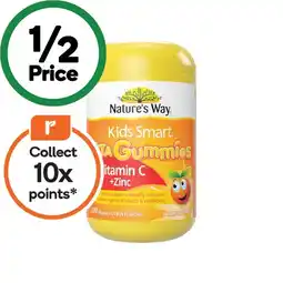 Woolworths Nature’s Way Kids Smart Vita Gummies Vitamin C + Zinc Pk 170 offer