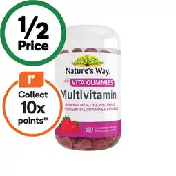 Woolworths Nature’s Way Adult Vita Gummies Multivitamin Pk 180 offer