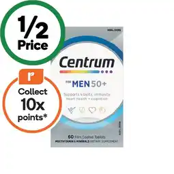 Woolworths Centrum For Men 50+ Tablets Pk 60 offer