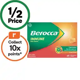 Woolworths Berocca Immune Daily Defence Effervescent Tablets Pk 45 offer