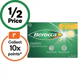 Woolworths Berocca Vitamin B & C Energy Effervescent Tablets Pk 45 offer