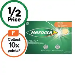 Woolworths Berocca Orange Flavour Energy Effervescent Tablets Pk 45 offer
